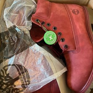 Timberland Premium Burgundy Boots